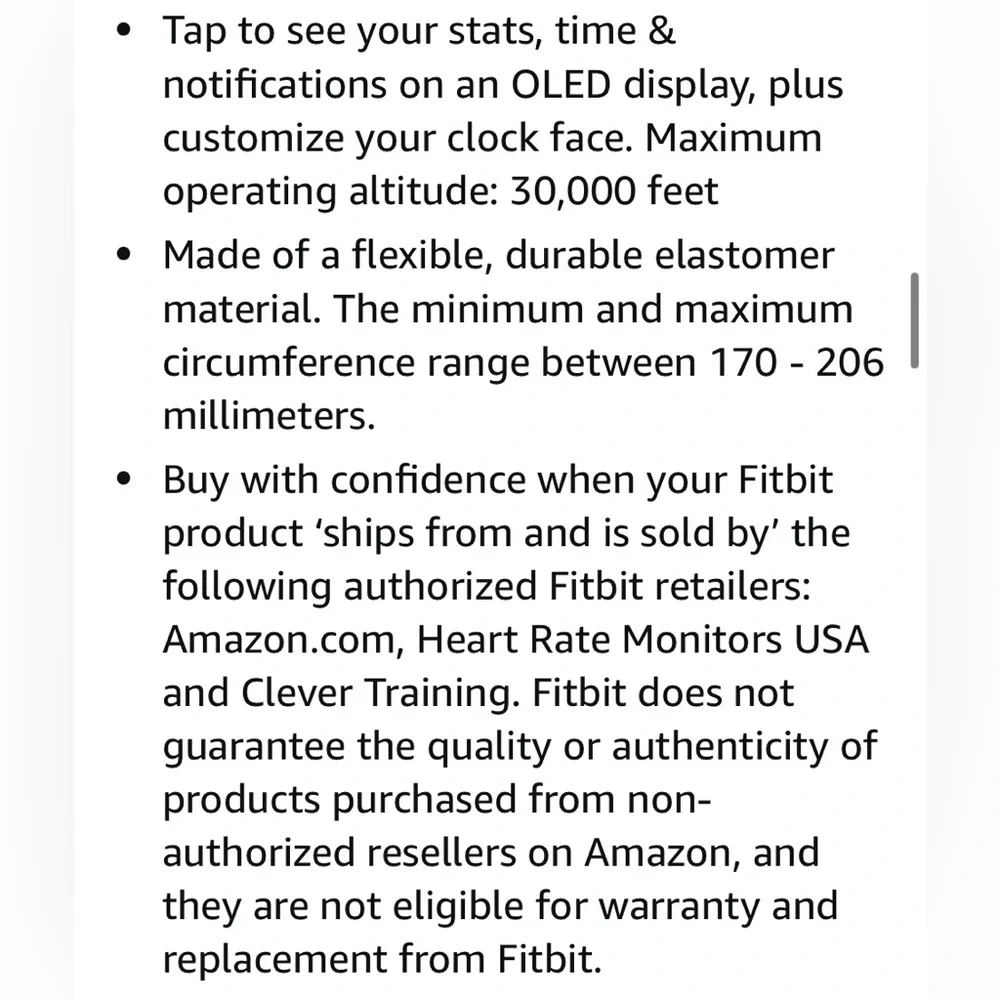 Fitbit Black Fitness Wristband S-L, includes multiple bands.
